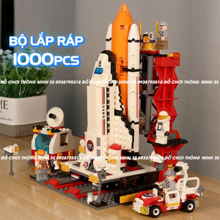 Đồ chơi lắp ráp bé trai 1000pcs: Mô hình máy bay, mô hình xe tăng, lắp ráp tàu vũ trụ/xe