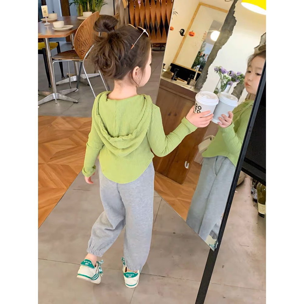 Bộ tăm mũ quần bom xám bé gái