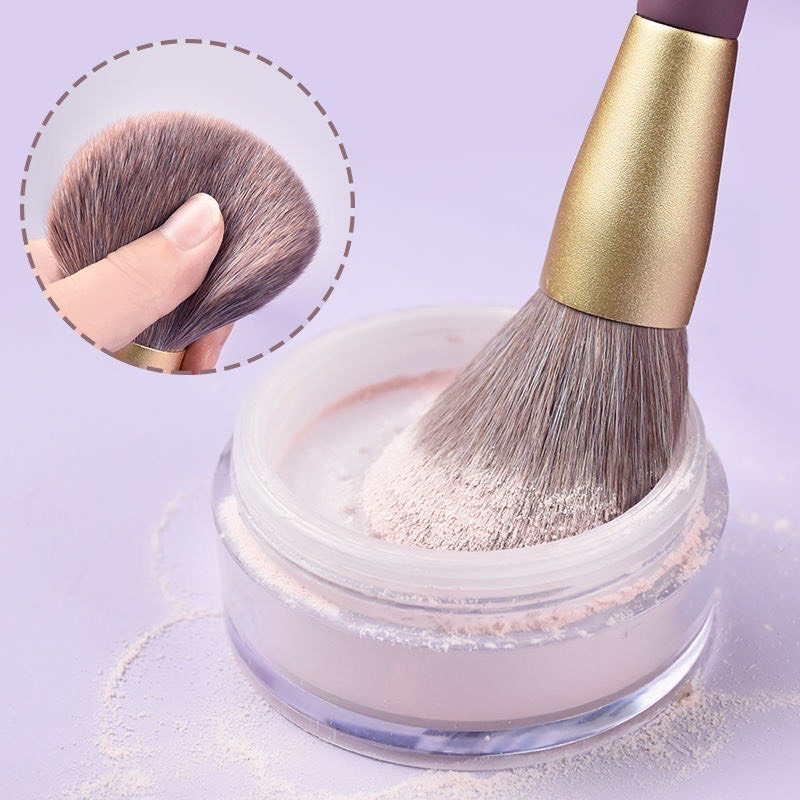 Bộ cọ trang điểm cá nhân chuyên nghiệp 9 chi tiết kèm bao nhung cao cấp