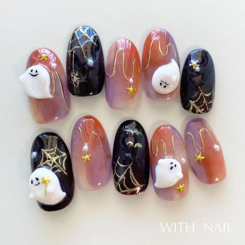 móng giả_nail box móng thiết kế Halloween