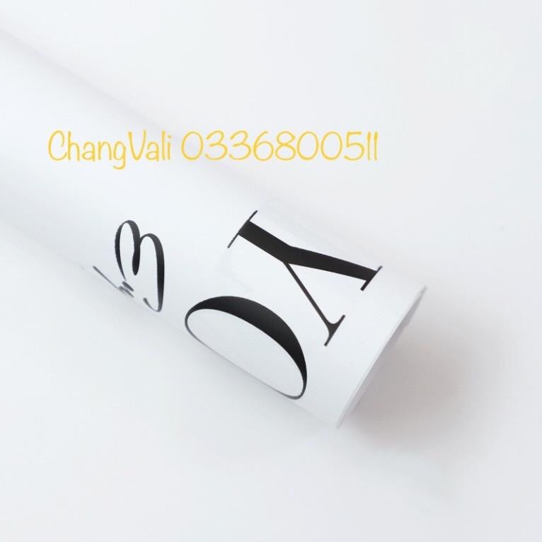 Sỉ tập 20 tờ giấy gói hoa IN CHỮ LOVE YOU-loại dày sịn