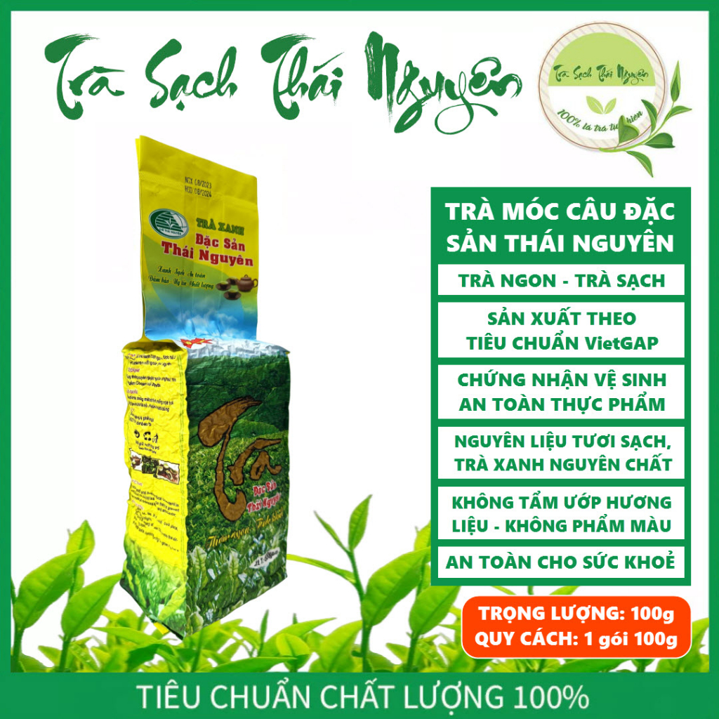 Trà Móc Câu Đặc Sản Thái Nguyên - Trà Ngon - Trà Sạch - gói 100g -  - Trà Thái Nguyên