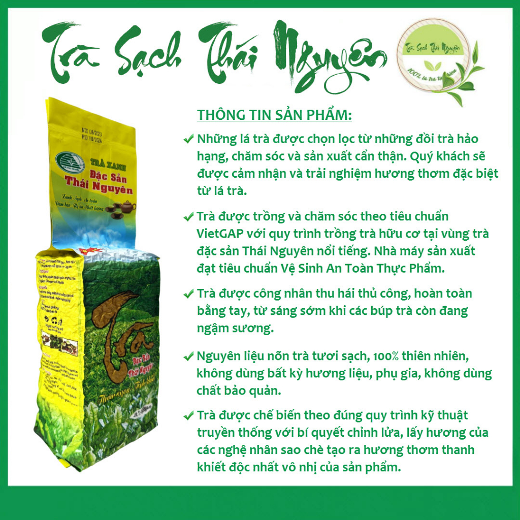 Trà Móc Câu Đặc Sản Thái Nguyên - Trà Ngon - Trà Sạch - gói 100g -  - Trà Thái Nguyên