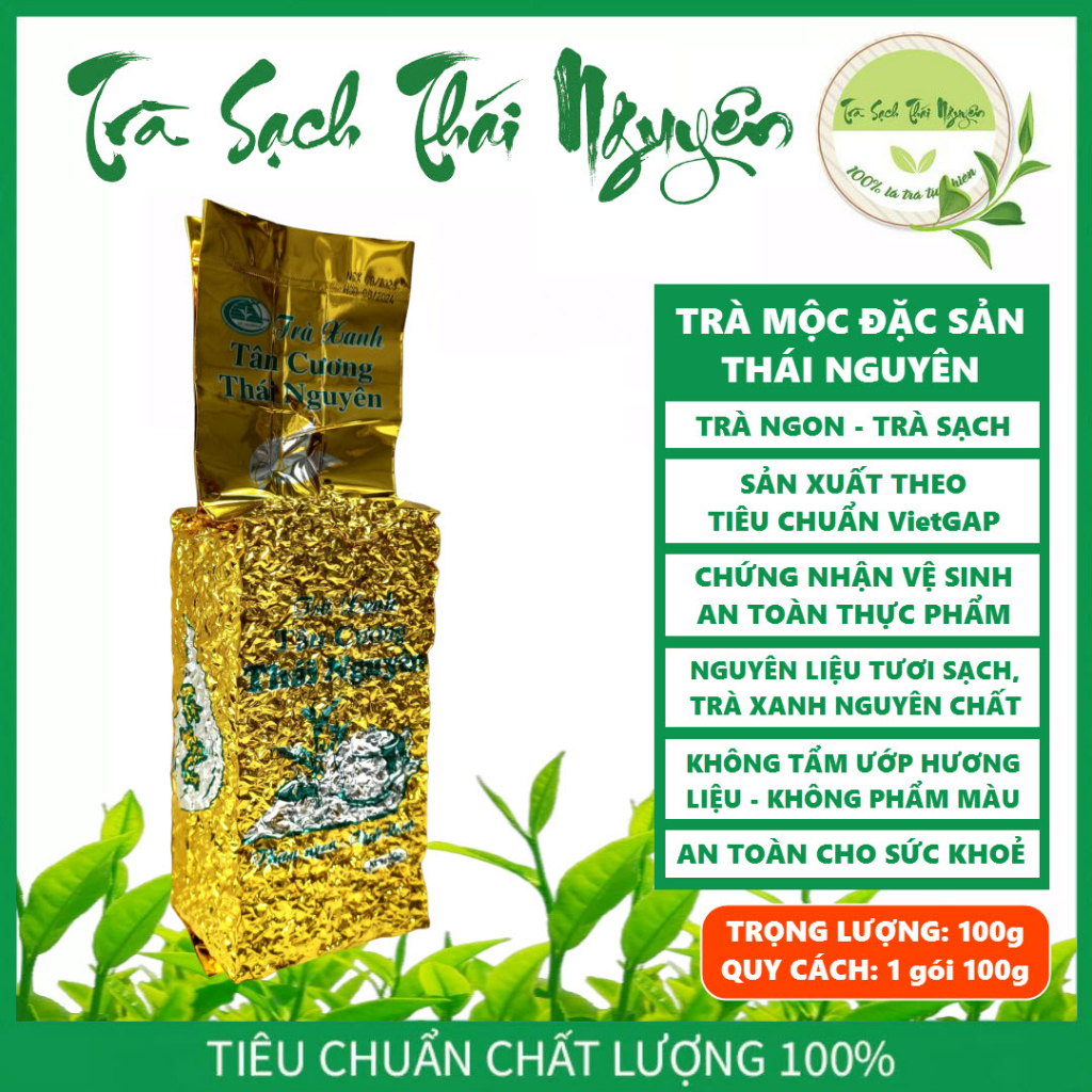 Trà Mộc Đặc Sản Thái Nguyên - Trà Ngon - Trà Sạch - gói 100g -  - Trà Thái Nguyên