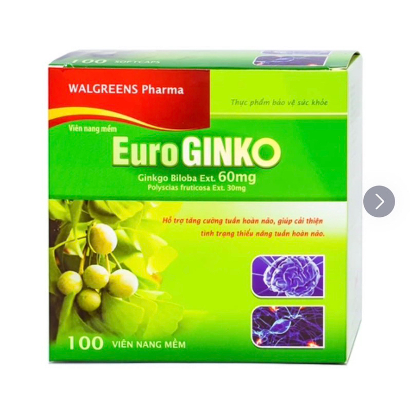 Viên uống bổ não Euro Ginko (100viên)