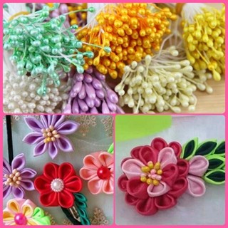 Nhụy hoa giả tròn, dài 7cm làm hoa giả trang trí nhà cửa