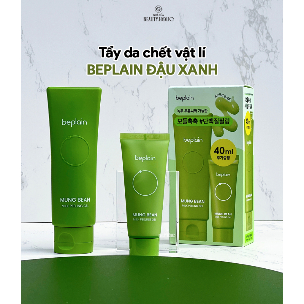 Gel tẩy da chết đậu xanh BEPLAIN MUNG BEAN MIL PEELING