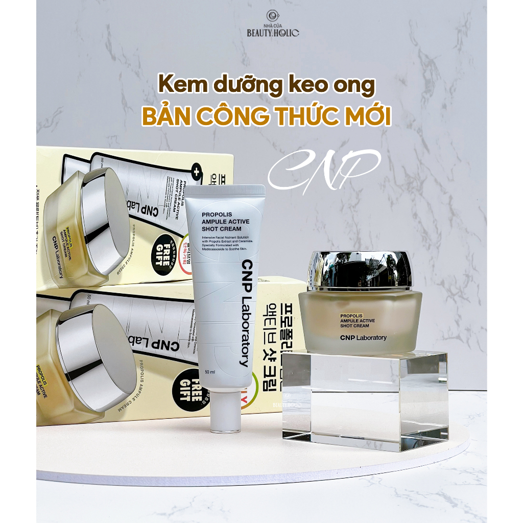 Kem dưỡng keo ong CNP PROPOLIS AMPULE ACTIVE SHOT CREAM
