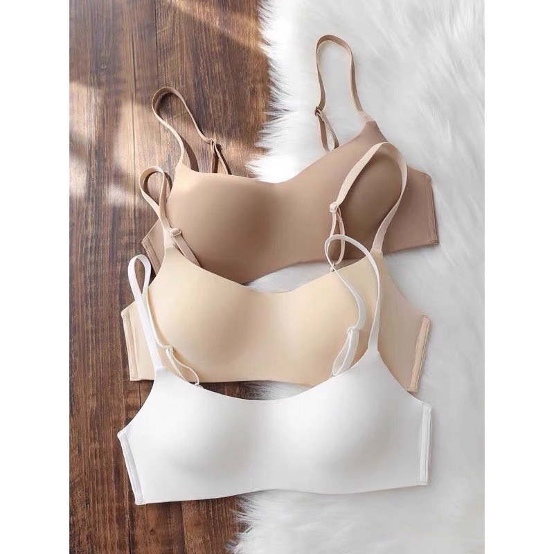 Áo lót nữ, áo su đúc AL158 cup ngang đệm mỏng không gọng không viền chống chảy xệ