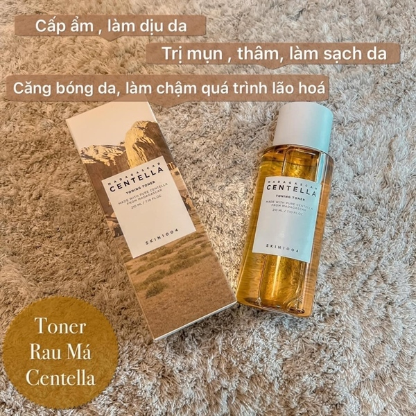 Toner Rau Má SKIN1004 Madagascar Cấp Nước, Làm Sạch & Sáng Da