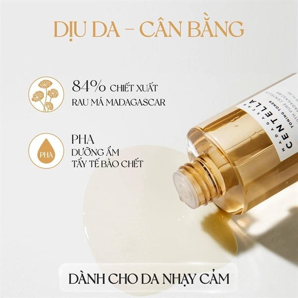 Toner Rau Má SKIN1004 Madagascar Cấp Nước, Làm Sạch & Sáng Da