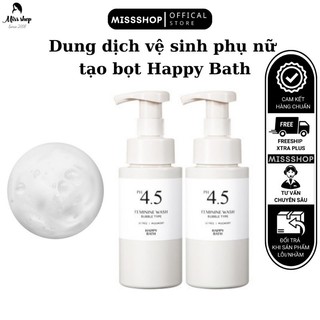 DUNG DỊCH VỆ SINH PHỤ NỮ TẠO BỌT HAPPY BATH MẪU MỚI 2023
