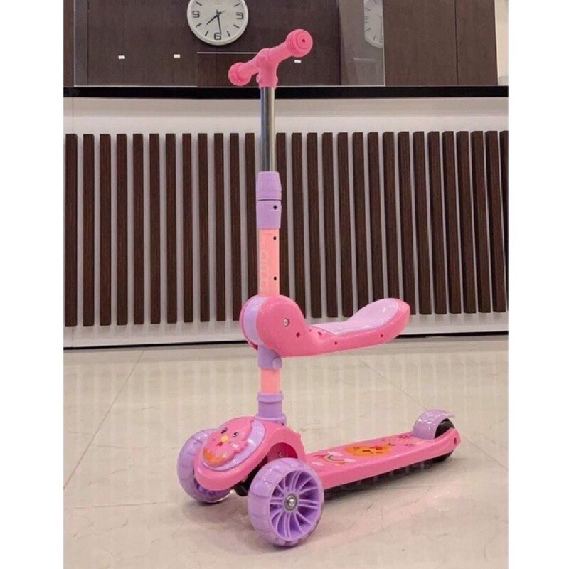 XE TRƯỢT SCOTTER 3 TRONG 1 ĐÈN SÁNG VÀ PHÁT NHẠC KHI CHẠY