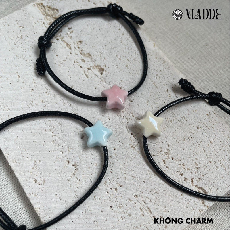 Vòng tay sao gốm Madde  / sao nguyện ước / vòng tay đôi/ vòng tay tình bạn