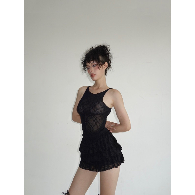 KIO MINISKIRT HEALING | VÁY QUẦN NGẮN TẦNG REN