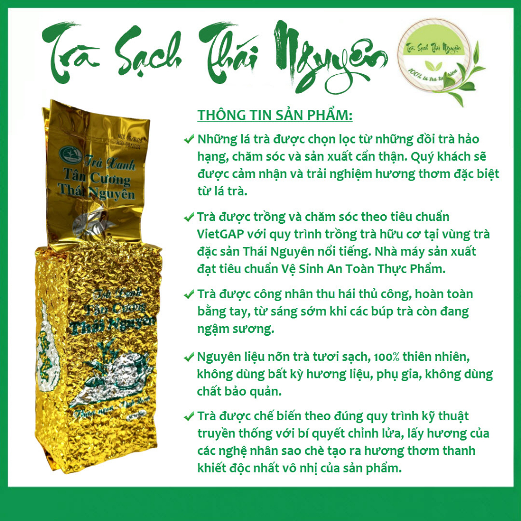 Trà Mộc Đặc Sản Thái Nguyên - Trà Ngon - Trà Sạch - 0.5kg  -  - Trà Thái Nguyên