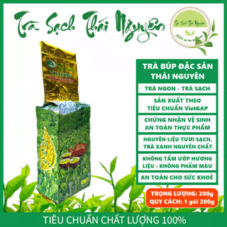Trà búp đặc sản thái nguyên - trà bắc - nguyên chất - trà sạch - trà xanh - gói 200g