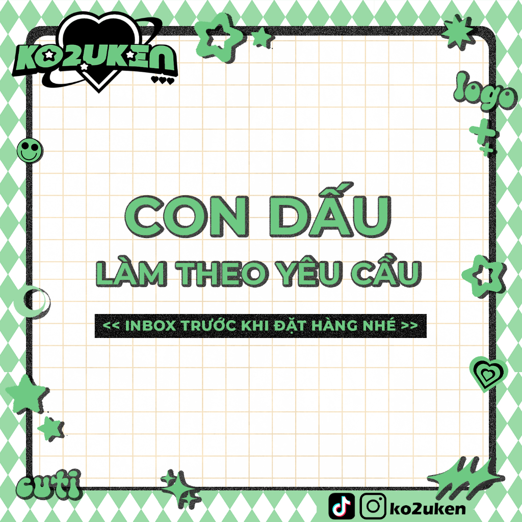 Con dấu theo yêu cầu (INBOX shop trước khi đặt hàng)
