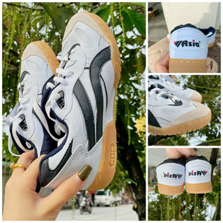 Giày thể thao asi đế kép vàng cầu lông bóng chuyền