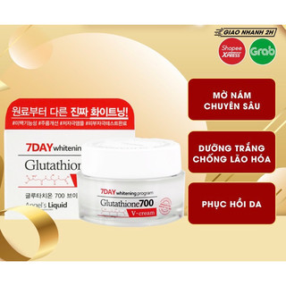 Kem dưỡng trắng da, mờ thâm nám chỉ trong 7 ngày angel's liquid 7 day glutathione 700 v-cream 50ml