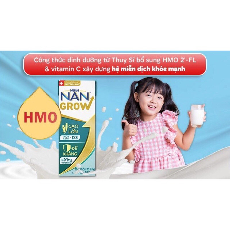 Thùng 24 hộp Sữa dinh dưỡng pha sẵn Nan Grow 180ml