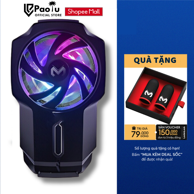 Quạt Tản Nhiệt Điện Thoại MEMO FL05 Paolu Thích Hợp Chơi Game Mobile PUBG FF LIÊN QUÂN ROS
