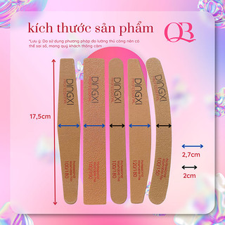 Dũa móng giả da bò Dingxi dũa tạo form móng, dũa phá gel, phá bột