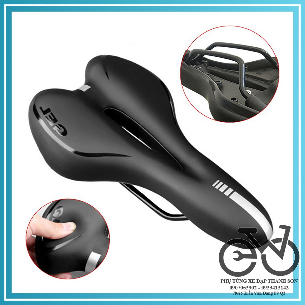 Yên Xe Đạp Gel Cao Cấp,Siêu Êm Siêu Mềm, Có Rãnh Thoáng Khí, Chống Nước Không Cần Dùng Bọc Yên