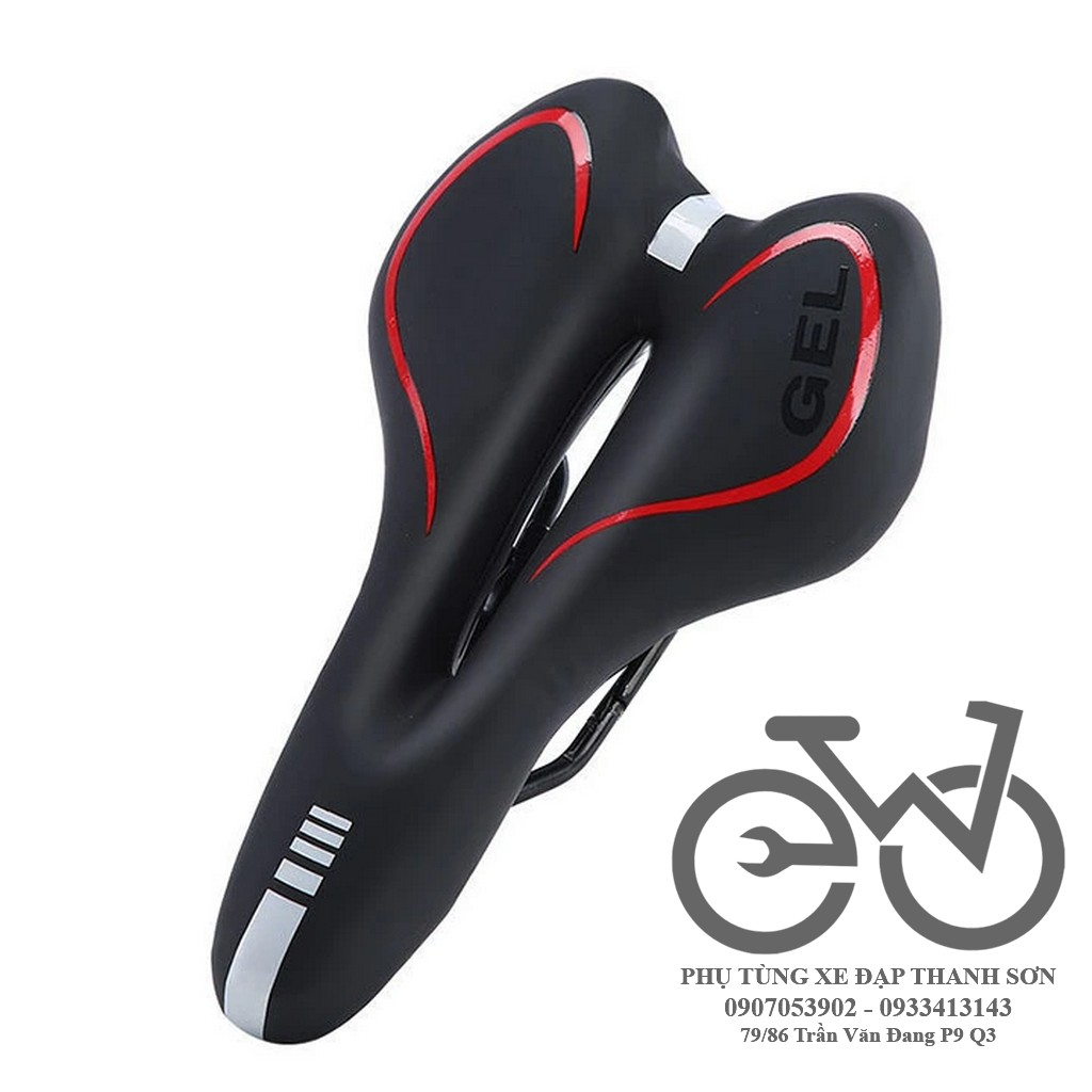 Yên Xe Đạp Gel Cao Cấp,Siêu Êm Siêu Mềm, Có Rãnh Thoáng Khí, Chống Nước Không Cần Dùng Bọc Yên
