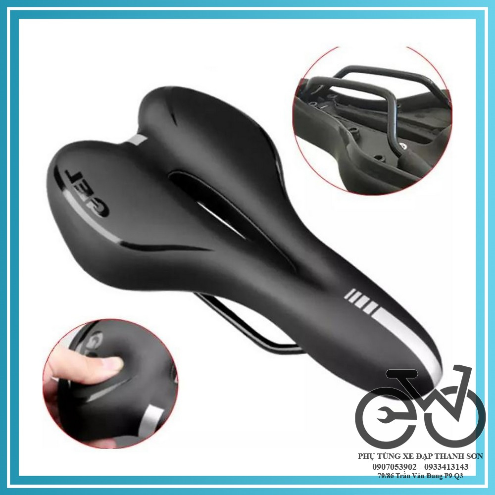 Yên Xe Đạp Gel Cao Cấp,Siêu Êm Siêu Mềm, Có Rãnh Thoáng Khí, Chống Nước Không Cần Dùng Bọc Yên