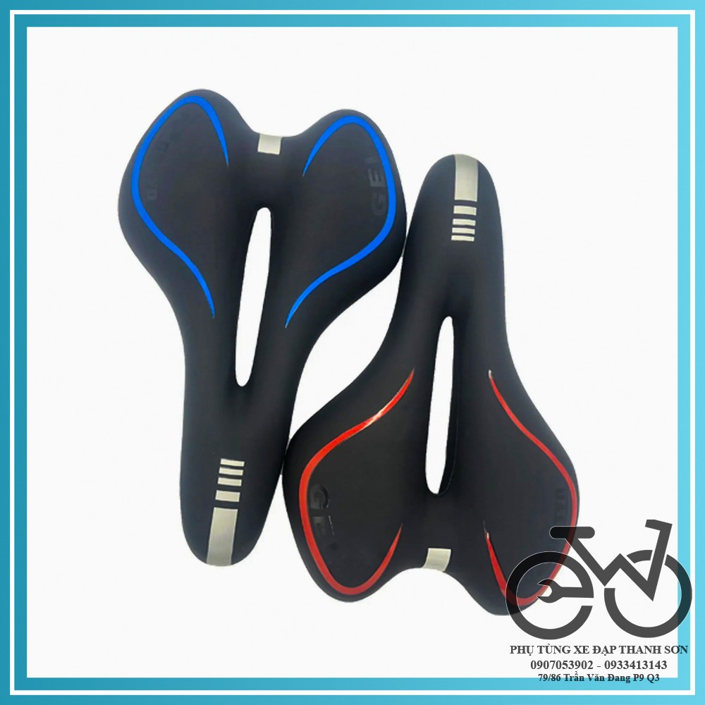 Yên Xe Đạp Gel Cao Cấp,Siêu Êm Siêu Mềm, Có Rãnh Thoáng Khí, Chống Nước Không Cần Dùng Bọc Yên