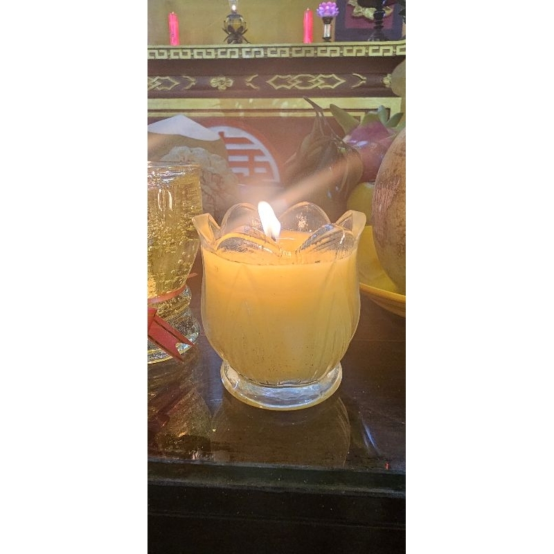 Nến Bơ Ly Tulip, Nến Bơ thơm. Chất lượng cao. Hộp 6 ly. Handmade