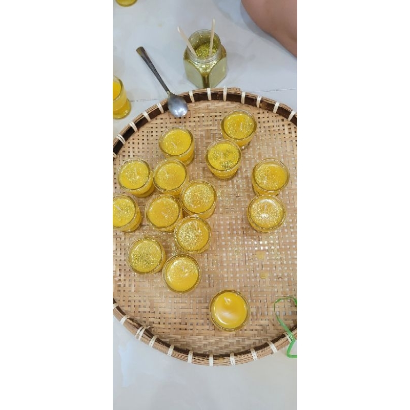 Nến Bơ Ly Tulip, Nến Bơ thơm. Chất lượng cao. Hộp 6 ly. Handmade