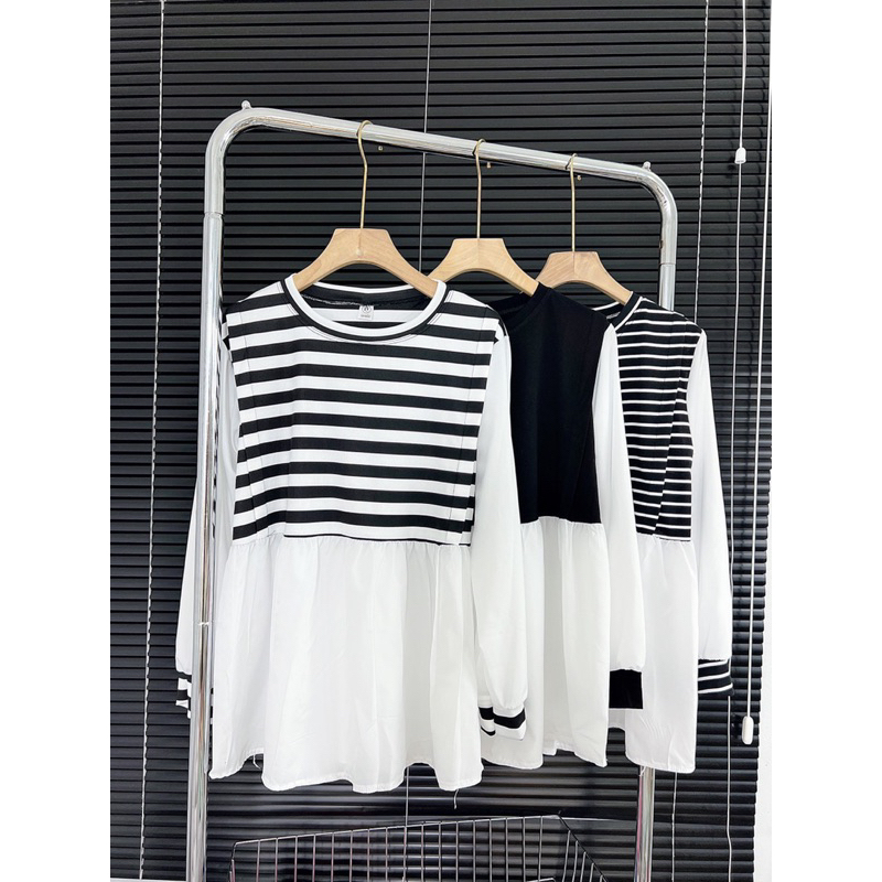 ÁO BẦU DÀI COTTONG DÁNG BABYDOL XINH -SANG