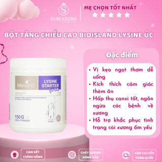 Bột tăng chiều cao BioIsland Lysine 150mg
