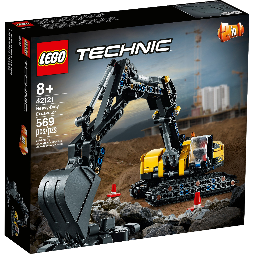 [HAPPY BRICKS] LEGO TECHNIC 42121 - XE MÁY XÚC HẠNG NẶNG - HEAVY-DUTY EXCAVATOR
