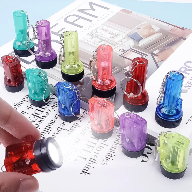 Đèn Pin LED UV Mini Cầm Tay Chống Thấm Nước Chất Lượng Cao Kèm Móc Khóa