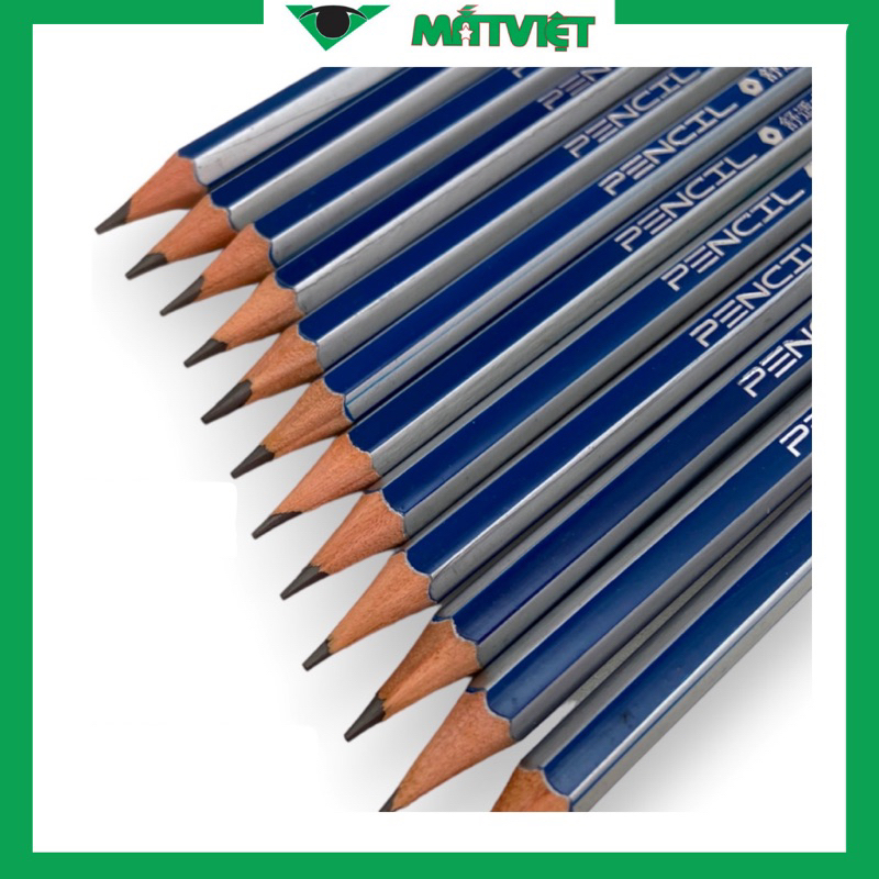 Bút chì đen Yalong Blue- loại 2B vẽ mỹ thuật, làm bài kiểm tra nhạy với máy chấm thi an toàn với người sử dụng