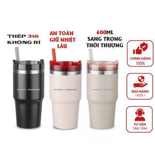 Ly giữ nhiệt starbucks cao cấp 600ml lõi inox chất lượng cao, bình giữ nhiệt starbuck bảo hành 1 đổi 1