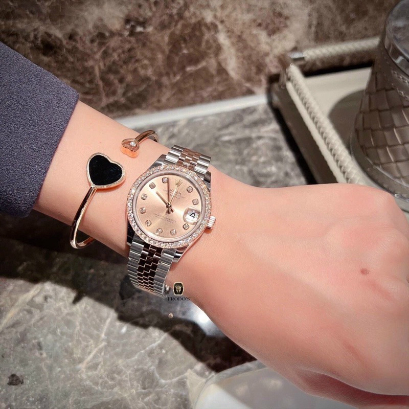 SIÊU CẤP_ Đồng Hồ Nữ ALEXX Dây Inox Chạy Cơ Tự Động Máy Thụy Sĩ