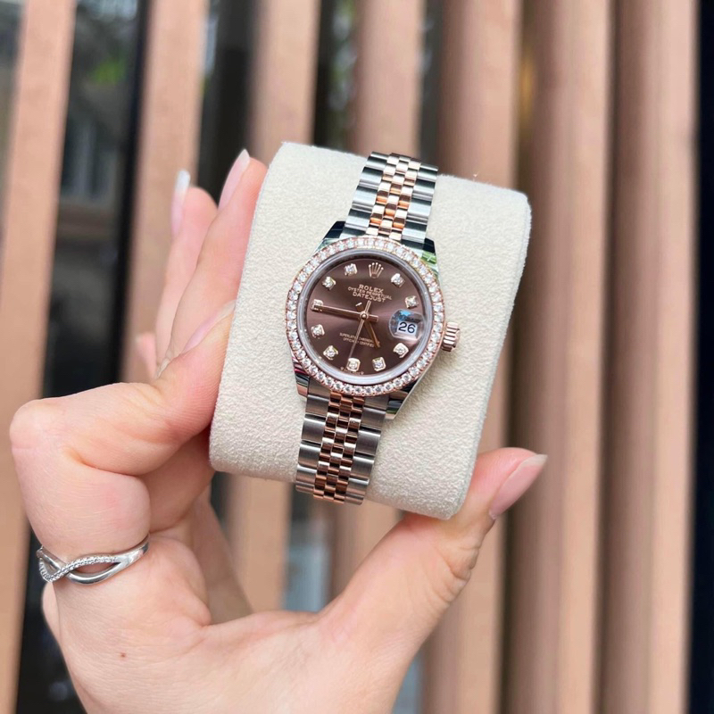 SIÊU CẤP_ Đồng Hồ Nữ ALEXX Dây Inox Chạy Cơ Tự Động Máy Thụy Sĩ