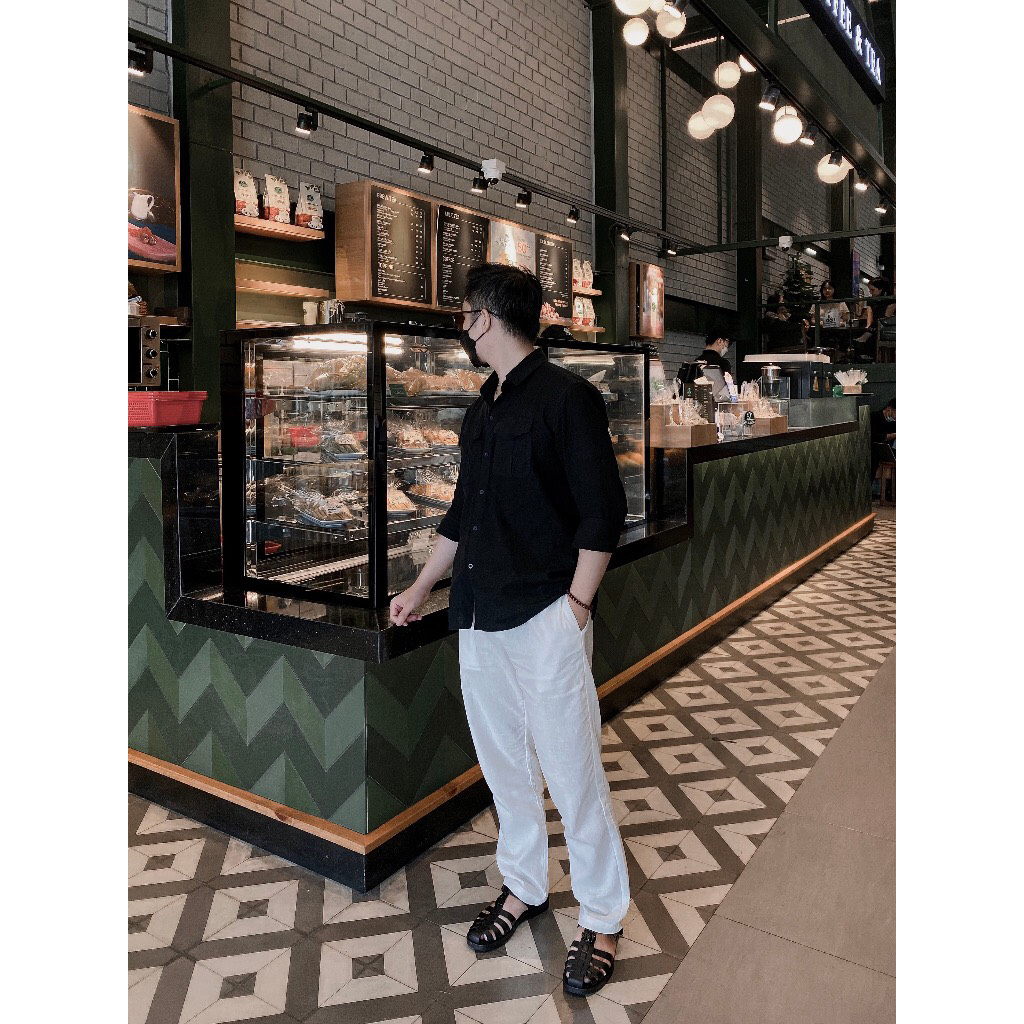 Bộ đũi nam BIGSIZE dài tay cổ sơ mi 2 túi có nắp