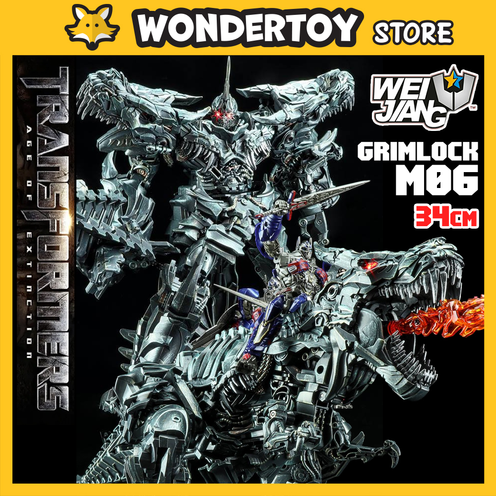 Mô hình WeiJiang Grimlock M06 Transformers Age Of Extinction Robot biến hình 34cm