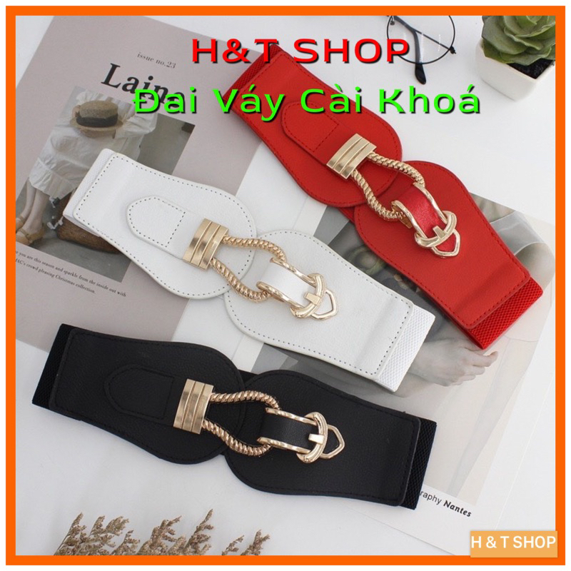 Đai Váy Da Bản To, Phối váy, Đầm Nữ