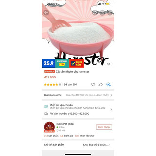 Cát tắm thơm cho hamster