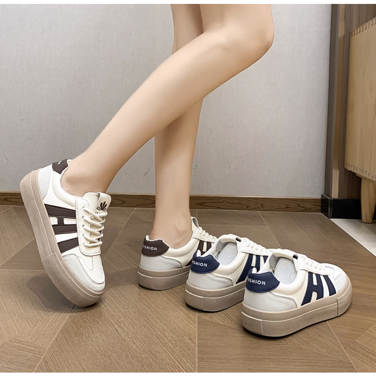 Giày thể thao nữ HI hot trend da mềm êm chân bền bỉ B34