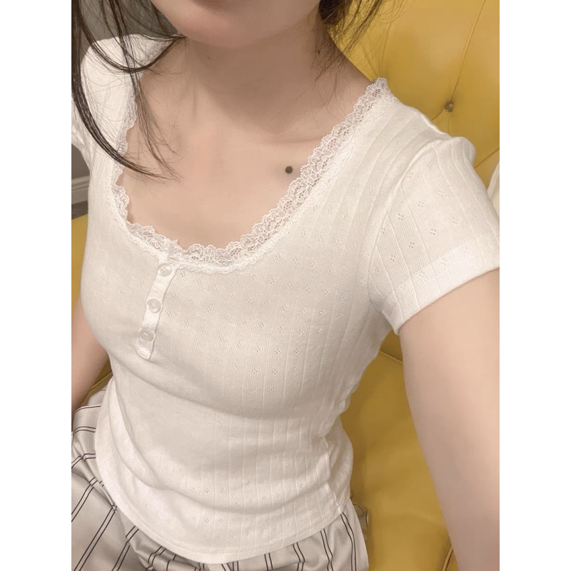 ♡₊˚ brandy melville coquette top・₊✧