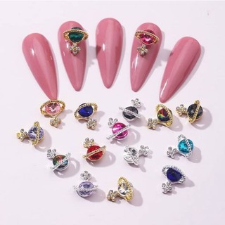 Charm đính móng địa cầu siêu hot đá sáng đẹp