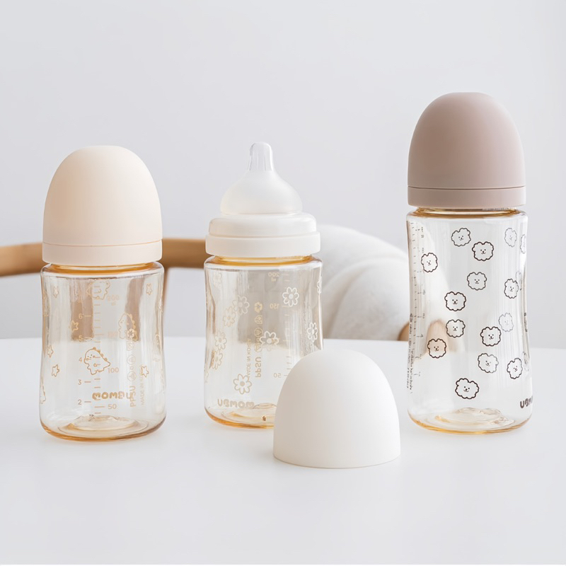 Bình sữa kèm núm ti cho bé Ubmom Hàn Quốc mẫu mới nhất 2023
