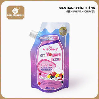 Muối tắm trắng và tẩy tế bào chết a bonne' spa yogurt salt 350g